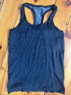 Lululemon Black and White Racerback Tank Top